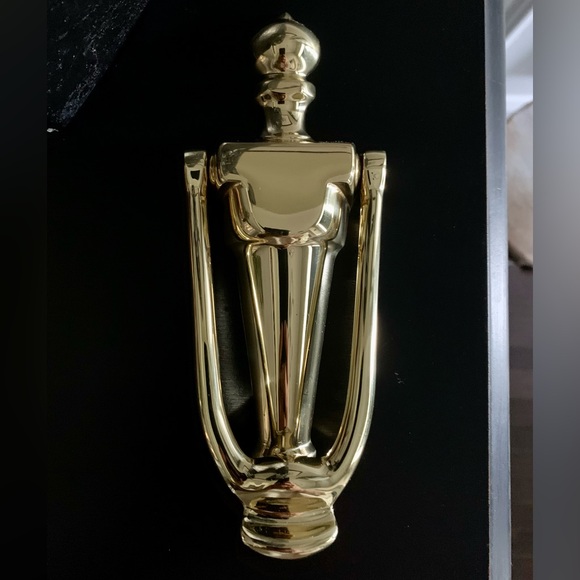 NEW IN BOX BALDWIN SOLID BRASS FRENCH DOOR KNOCKER, TRADITIONAL - Picture 1 of 9